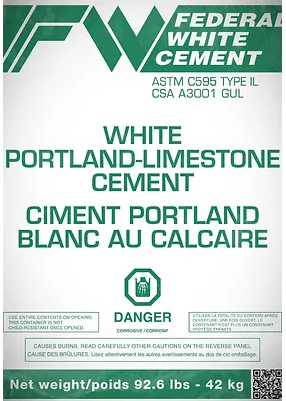 FEDERAL WHITE CEMENT IL (2,000lb super sack)