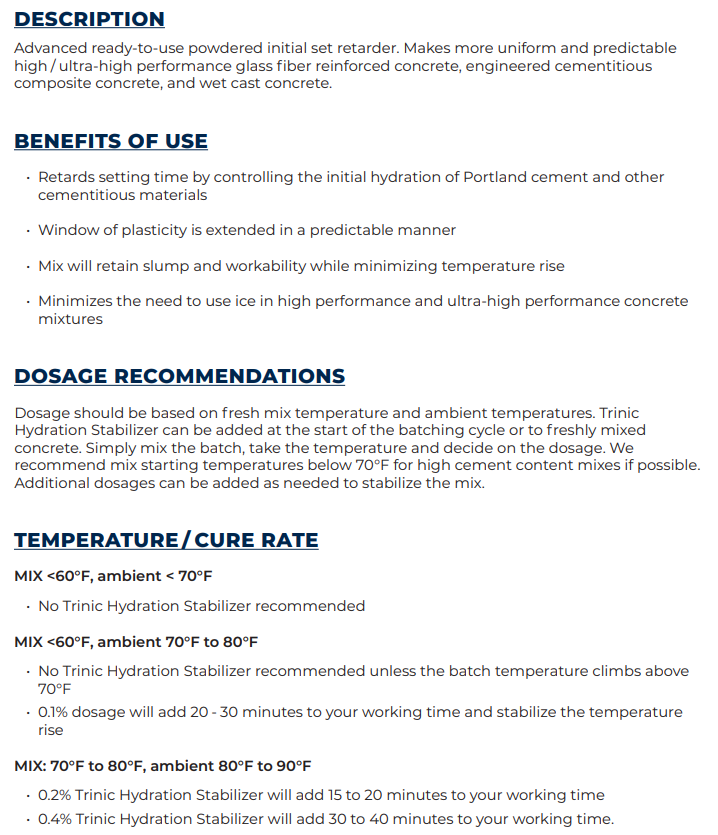HYDRATION STABILIZER Trinic