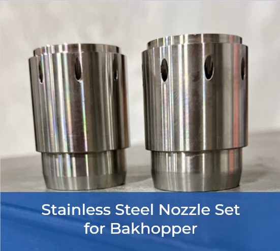 Stainless Steel Nozzle Set for BakHopper