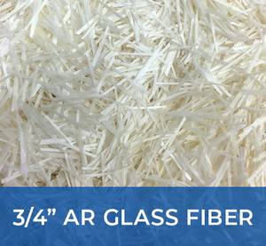 Three quarter inch ar glass fiber