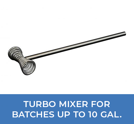 turbo mixer for batches up to 10 gal